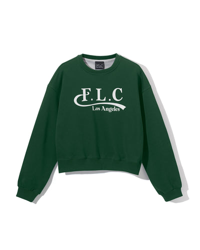 [Fair Liar Club] FLC ESSENTIAL CROPPED SWEATSHIRTS- Dark Green