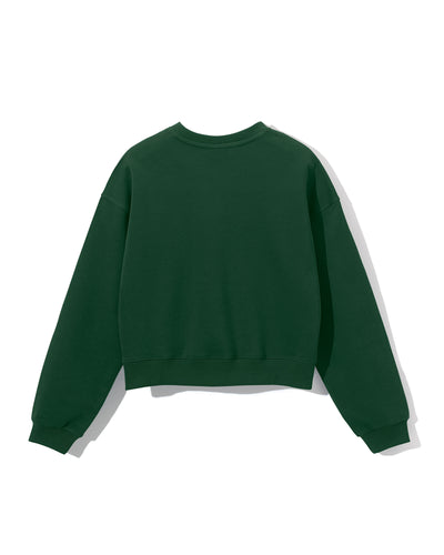 [Fair Liar Club] FLC ESSENTIAL CROPPED SWEATSHIRTS- Dark Green