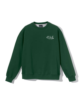 [Fair Liar Club] UNISEX FLC ESSENTIAL CREWNECK SWEATSHIRTS - Dark Green