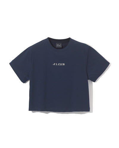 [Fair Liar Club] F.L. CLUB CROPPED T-SHIRT- Navy