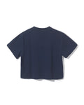 [Fair Liar Club] F.L. CLUB CROPPED T-SHIRT- Navy