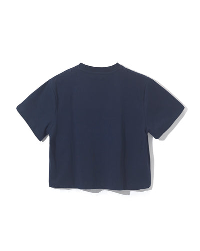 [Fair Liar Club] F.L. CLUB CROPPED T-SHIRT- Navy
