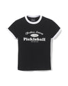 [Fair Liar Club] PICKLEBALL SLIM T-SHIRT - Black