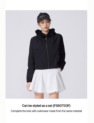 Lace Double Flare Skirt (White)