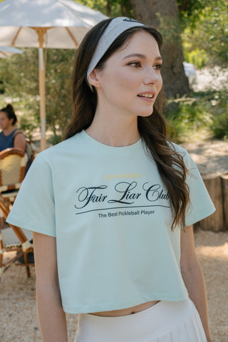 [FLC] FAIRLIAR CLUB CROPPED T-SHIRT (Mint)