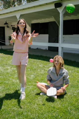 [FLC] FLC ESSENTIAL HALF ZIP PULLOVER (Pink)