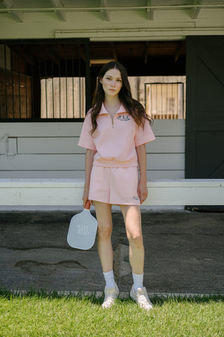 [FLC] FLC ESSENTIAL HALF ZIP PULLOVER (Pink)