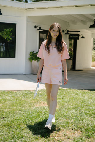 [FLC] FLC ESSENTIAL HALF ZIP PULLOVER (Pink)