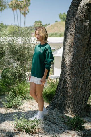 [FLC] FLC ESSENTIAL CREWNECK SWEATSHIRTS (Dark Green)