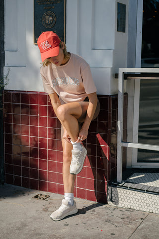 [FLC] F.L.CLUB IVY T-SHIRT (Salmon)
