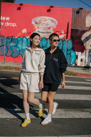 [FLC] FLC ESSENTIAL QUARTER ZIP PULLOVER (Cream)