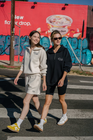 [Fair Liar Club] FLC HALF ZIP SIGNATURE PULLOVER - Cream