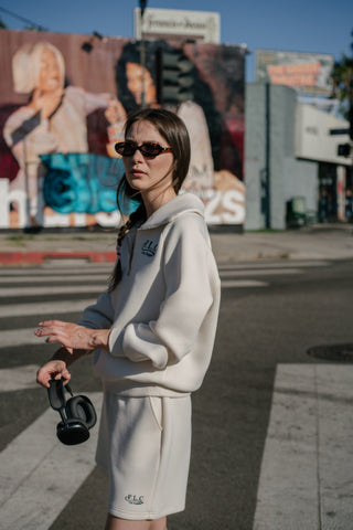 [FLC] FLC ESSENTIAL QUARTER ZIP PULLOVER (Cream)