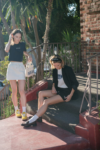 [FLC] F.L.CLUB CROPPED T-SHIRT (Navy)