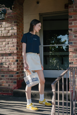 [FLC] F.L.CLUB CROPPED T-SHIRT (Navy)