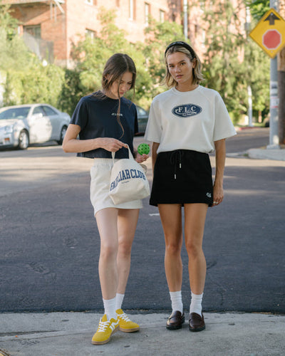[Fair Liar Club] F.L. CLUB CROPPED T-SHIRT- Navy