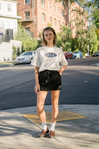 [FLC] CRACK HALF SWEATSHIRTS (White)