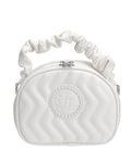 Pearl Emblem Quilted Tote Bag - Ivory