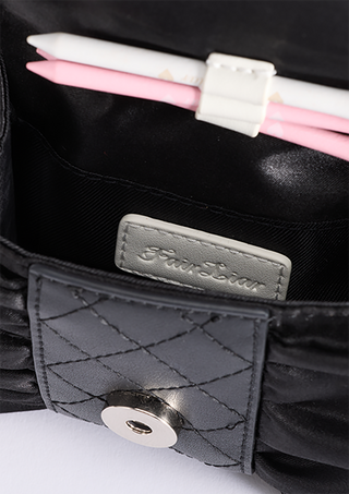 Ribbon Mini Fanny Pack (Black)