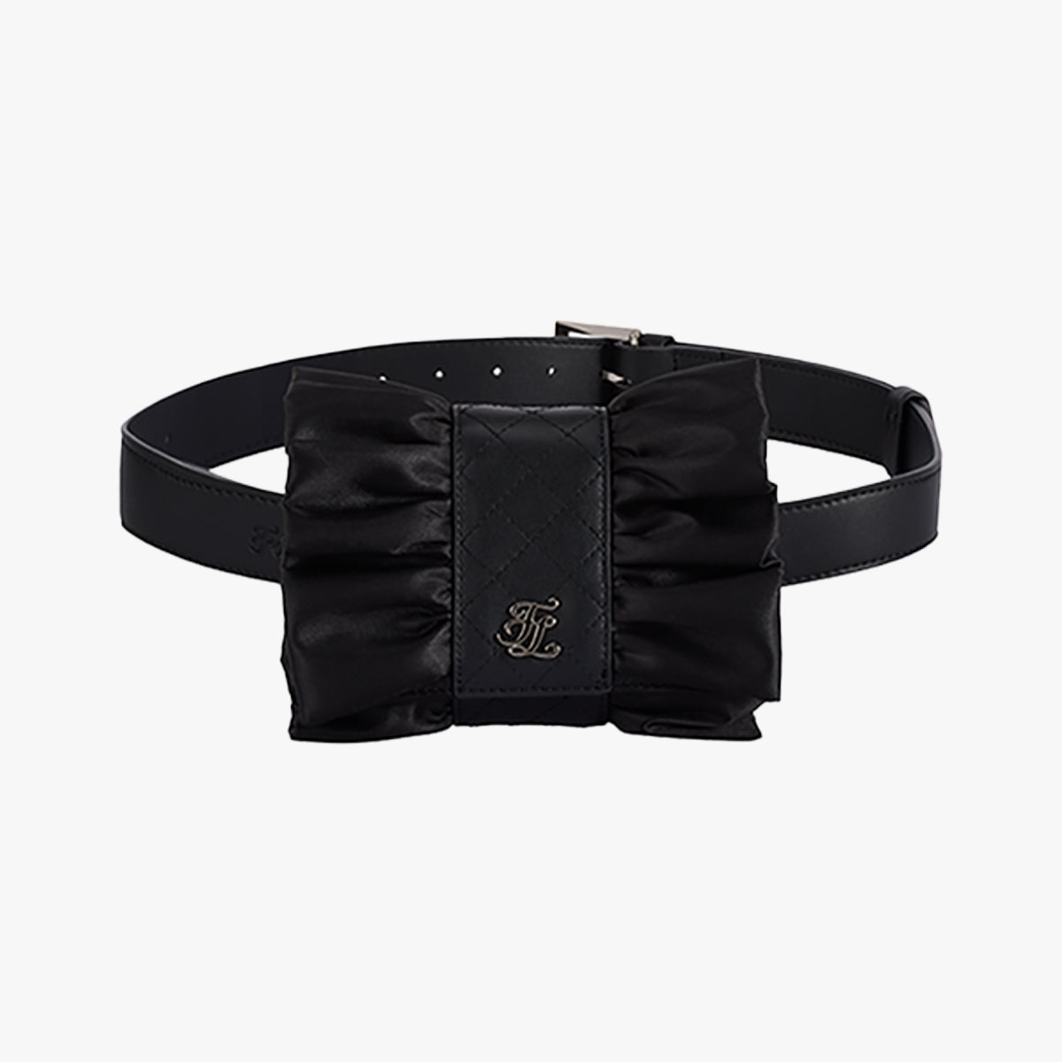 Ribbon Mini Fanny Pack (Black)