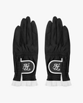 Color Sheepskin Gloves - Black