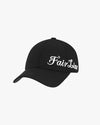 Men's Side Logo Embroidery Cap - Black