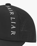 Men's perforated point cap - Black