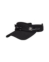 Fair Liar Leather Ribbon Visor - Black