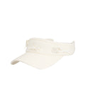 Fair Liar Leather Ribbon Visor - Cream