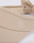 Detachable back ribbon visor - Beige