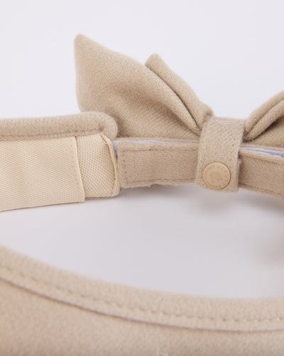 Detachable back ribbon visor - Beige