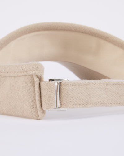 Detachable back ribbon visor - Beige