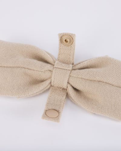 Detachable back ribbon visor - Beige