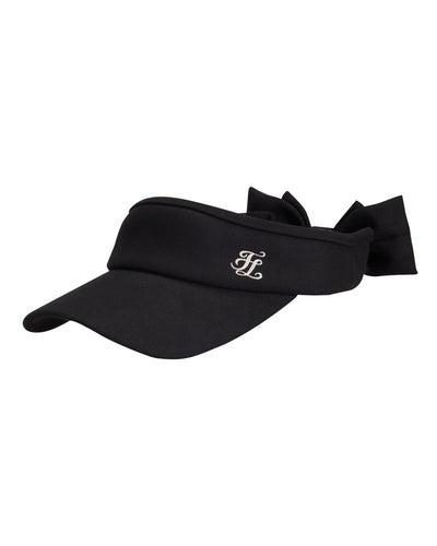 Detachable back ribbon visor - Black