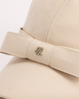Petite Front Ribbon Point Cap- Beige