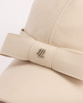 Petite Front Ribbon Point Cap- Beige