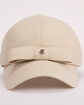 Petite Front Ribbon Point Cap- Beige