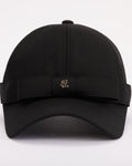 Petite Front Ribbon Point Cap- Black