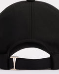 Petite Front Ribbon Point Cap- Black