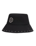 pearl point bucket hat- Black