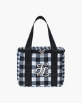 Gingham Checked Cooling Bag - Black