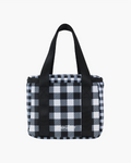 Gingham Checked Cooling Bag - Black