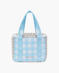 Gingham Checked Cooling Bag - Turquoise