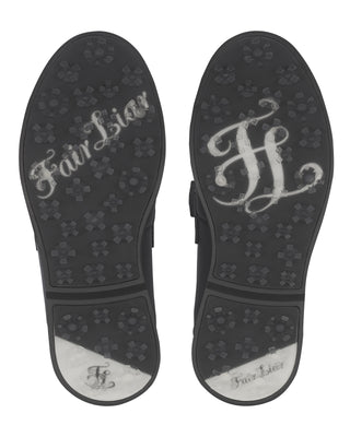 Frill Ribbon Golf Shoes - Black