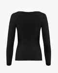 [Mothers Day Sale] Raglan Deep Round Neck Cooling T-Shirt - Black