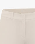 Cropped Slim Straight Fit Pants - Beige