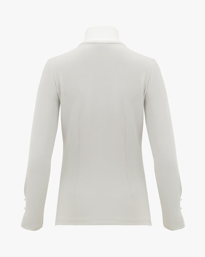 Petit Scarf Knit T-shirt - Beige