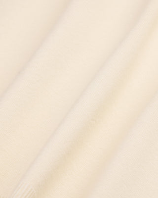 Leather flower trimmed cardigan - Cream