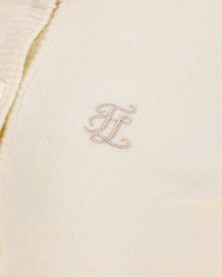 Big Ribbon Point Cardigan - Cream
