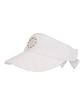 Tweed Logo Point Wide Visor - White